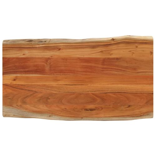 Dessus De Table 100x60x2,5cm Rectangulaire Bois Massif D'acacia