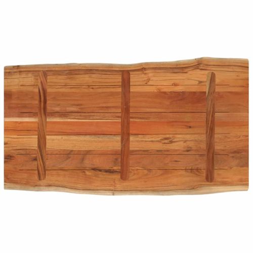 Dessus De Table 100x60x2,5cm Rectangulaire Bois Massif D'acacia