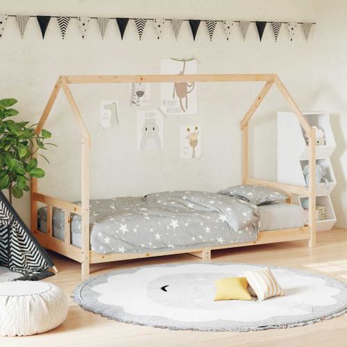 Lit cabane Pour Enfants 90x200 Cm Bois De Pin Massif