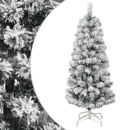 Sapin De Noël Artificiel à Charnières Avec Neige Floquée 120 Cm