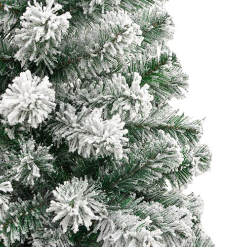 Sapin De Noël Artificiel à Charnières Avec Neige Floquée 210 Cm