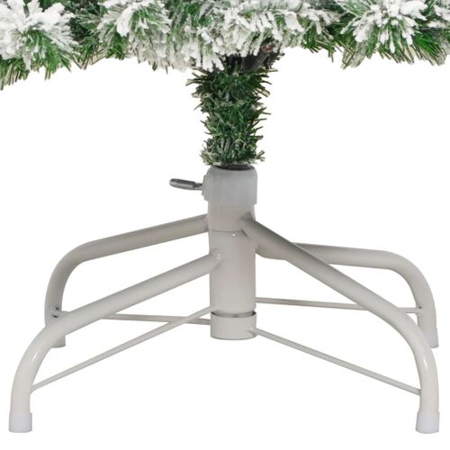 Sapin De Noël Artificiel à Charnières Avec Neige Floquée 210 Cm