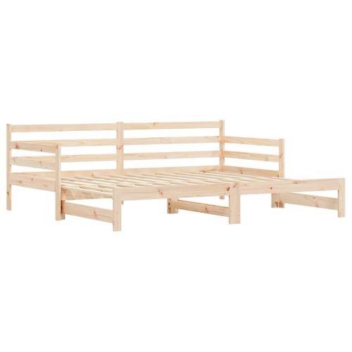 Lit Gigogne 90x200 Cm Bois Massif