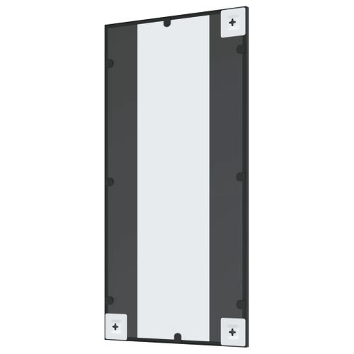 Miroir Mural Noir 40x80 Cm Rectangulaire Fer