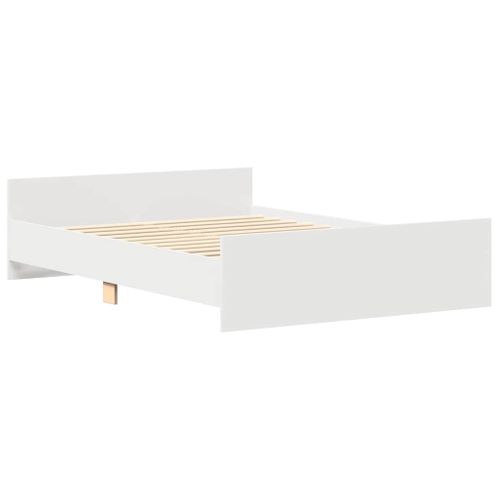 Cadre De Lit Sans Matelas Blanc 120x200 Cm