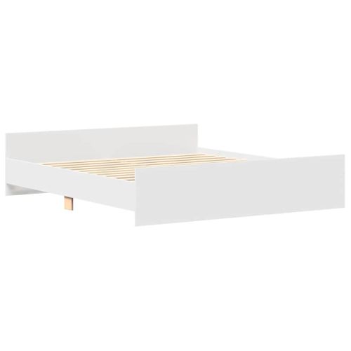 Cadre De Lit Sans Matelas Blanc 160x200 Cm