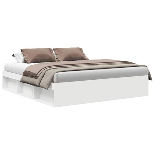 Cadre De Lit Blanc 200x200 Cm