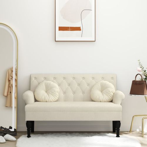 Banc Avec Dossier 120x62x75,5 Cm Lin