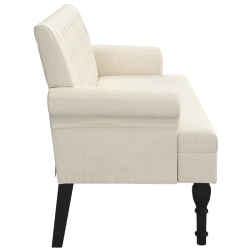 Banc Avec Dossier 120x62x75,5 Cm Lin