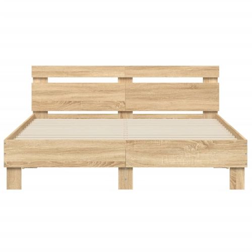 Cadre De Lit Chêne Sonoma 140x190 Cm - Bois