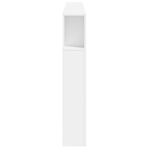 Tête De Lit LED Blanc 200x18,5x103,5 Cm Bois Contreplaqué