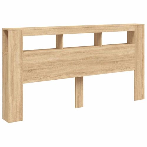 Tête De Lit LED Sonoma Chêne 200x18,5x103,5 Cm Bois Contreplaqué