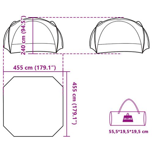 Tente De Réception Vert Imperméable