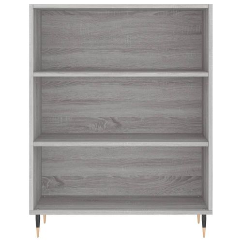 Bibliothèque Sonoma Gris 69,5x32,5x90 Cm Bois D'ingénierie