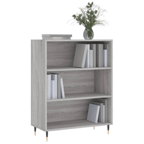 Bibliothèque Sonoma Gris 69,5x32,5x90 Cm Bois D'ingénierie