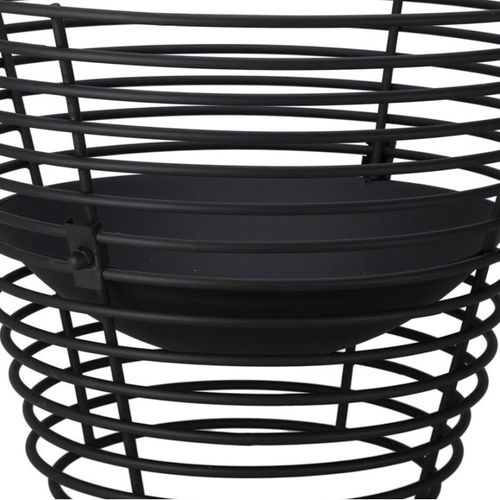 Brasero Panier D53 Métal Noir Ambiance