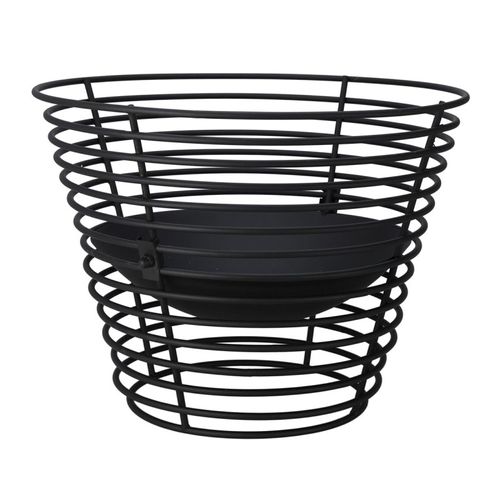 Brasero Panier D53 Métal Noir Ambiance