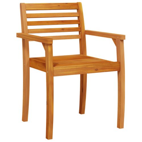 Chaises De Jardin Lot De 4 59x55x85 Bois Massif D'acacia