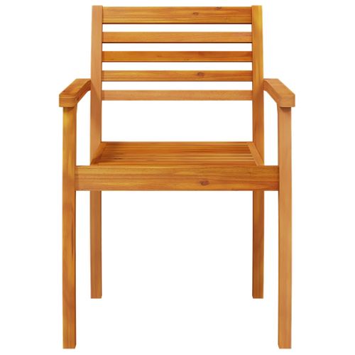 Chaises De Jardin Lot De 4 59x55x85 Bois Massif D'acacia