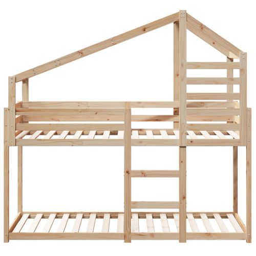 Lit Superposé Sans Matelas 90x190 Cm Bois De Pin Massif