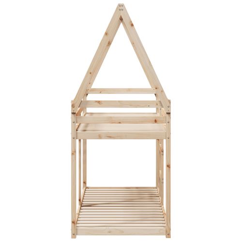 Lit Superposé Sans Matelas 80x200 Cm Bois De Pin Massif