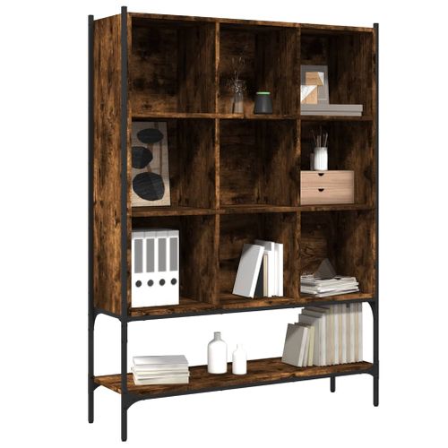 Bibliothèque Chêne Fumé 102x30x141,5 Cm Bois D'ingénierie