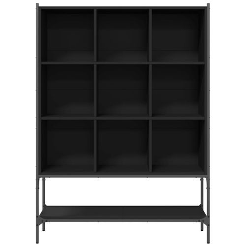 Bibliothèque Noir 102x30x141,5 Cm Bois D'ingénierie