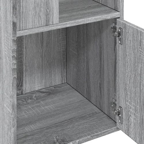 Bibliothèque Sonoma Gris 40x36x189 Cm Bois D'ingénierie