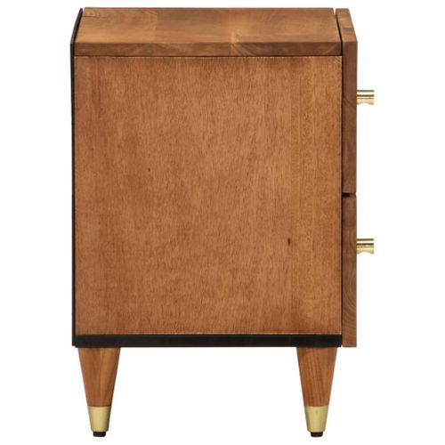 Table De Chevet 40x33x46 Cm Bois De Manguier Solide