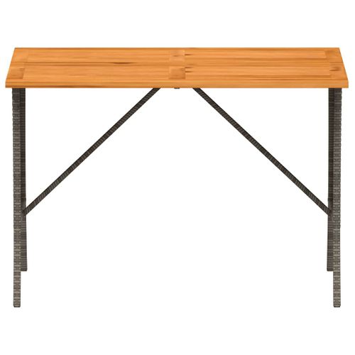 Table De Jardin Avec Dessus En Bois D'acacia Gris 105x75x72 Cm