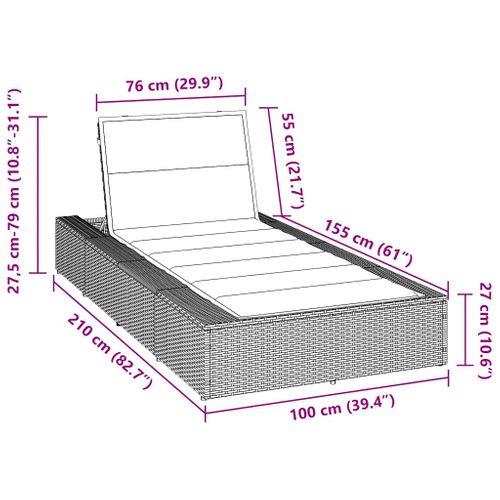 Transat Avec Coussin Flottant Beige Résine Tressée