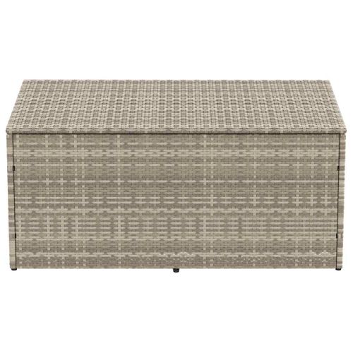 Boîte De Rangement De Jardin Gris Clair 110x50x58 Cm Rotin