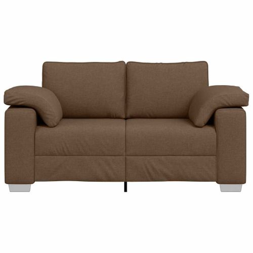 Canapé Avec Coussin Marron 160 X 77 X 82 Cm Tissu
