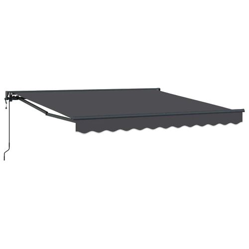 Auvent Rétractable Anthracite 300x250 Cm Tissu