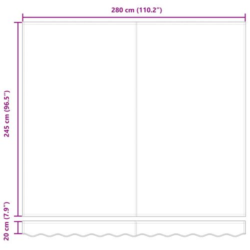 Auvent Rétractable Gris Clair 300 X 250 Cm Tissu Et Métal
