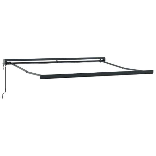 Auvent Rétractable Multicolore 350 X 250 Cm Tissu, Métal