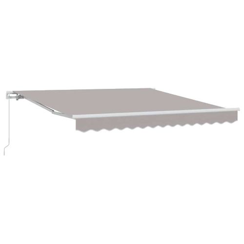 Auvent Rétractable Gris Clair 350 X 250 Cm Tissu