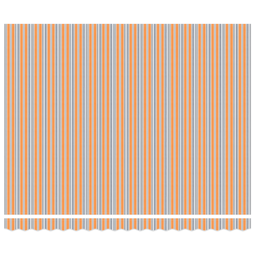 Auvent Rétractable Automatique Avec Rayures Multicolores LED 400x300 Cm