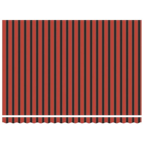 Auvent Rétractable Orange Et Marron 450 × 300 Cm Tissu