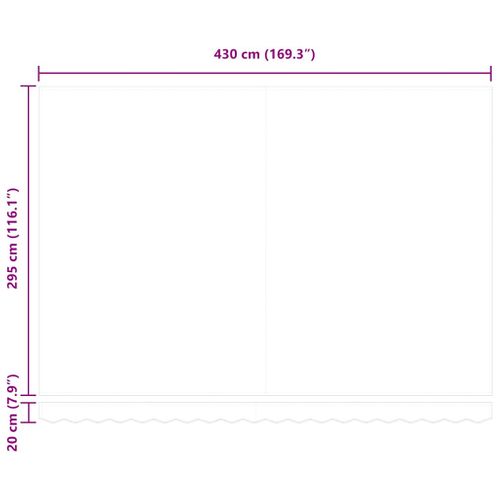 Auvent Rétractable Orange Et Marron 450 ×300 Cm Tissu Et Métal