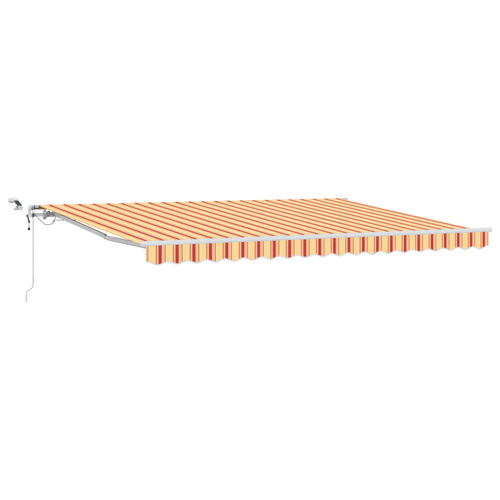 Auvent Rétractable Automatique Avec LED Jaune Et Orange 450x300 Cm