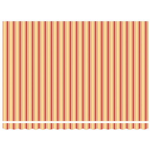 Auvent Rétractable Automatique Avec LED Jaune Et Orange 450x300 Cm