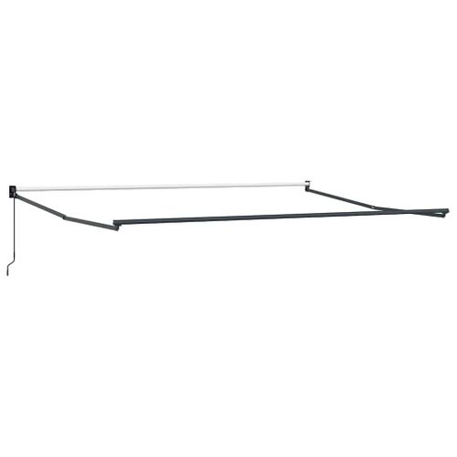 Auvent Rétractable Jaune Et Orange 500 × 300 Cm Tissu Et Métal