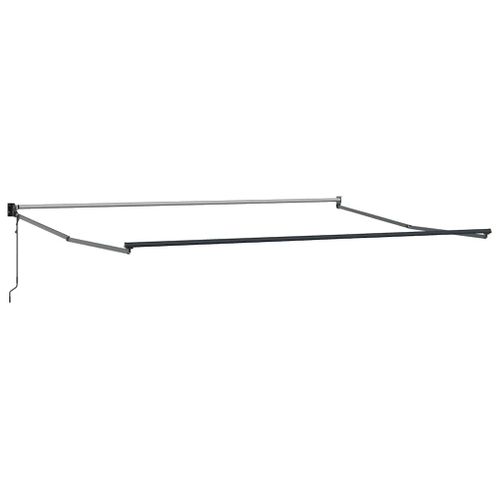 Auvent Rétractable Crème 500 × 300 Cm Tissu Et Métal