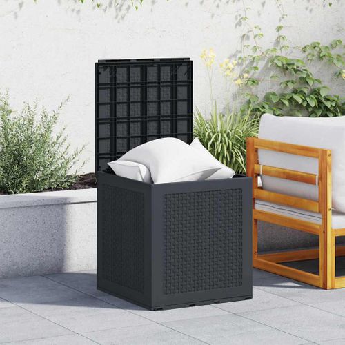 Boîte De Rangement De Jardin Anthracite 55 X 53 X 57 Cm