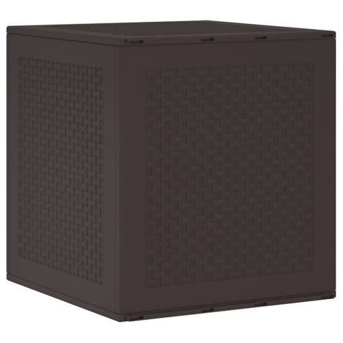 Boîte De Rangement De Jardin Marron 55 X 53 X 57 Cm