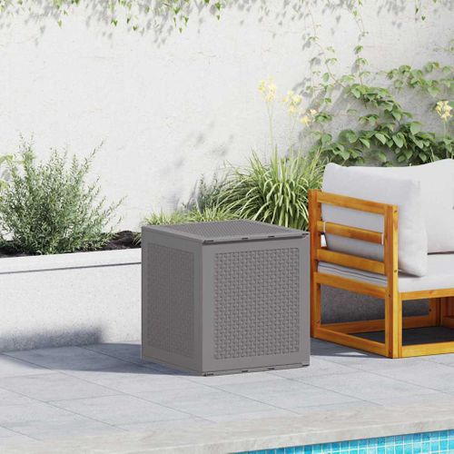 Boîte De Rangement De Jardin Gris Clair 55 X 53 X 57 Cm