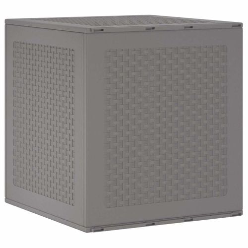 Boîte De Rangement De Jardin Gris Clair 55 X 53 X 57 Cm