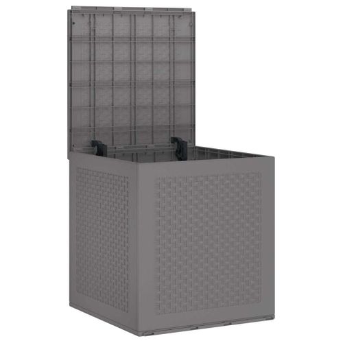 Boîte De Rangement De Jardin Gris Clair 55 X 53 X 57 Cm