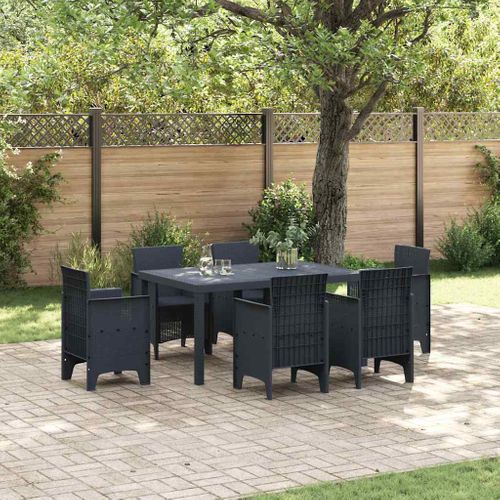 Table De Jardin Pour Repas Anthracite 150 X 100 X 73 Cm